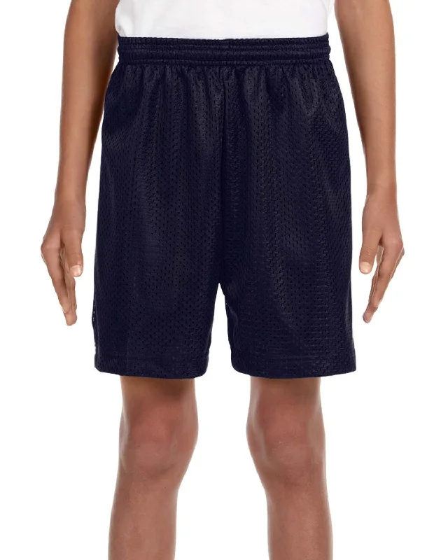 A4 NB5301 Youth Six Inch Inseam Mesh Short